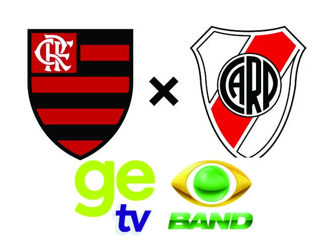 Flamengo x River Plate terá transmissão ao vivo na GE TV pelo YouTube e na TV aberta pela Band